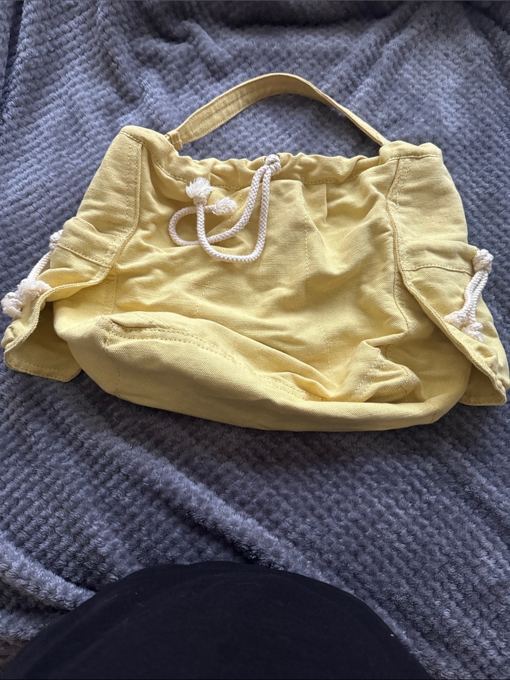 Gap Yellow Canvas Drawstring Tote Bag - Women